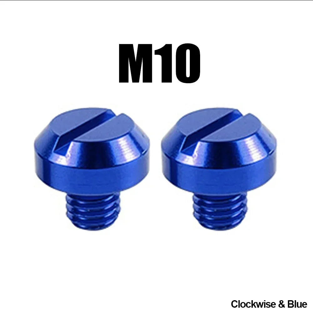2PCS M8 M10*1.25 Motorcycle Mirror Hole Plug Screw Bolts for Yamaha Honda Kawasaki Suzuki BMW Aprilia Ducati Universal