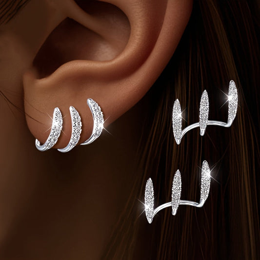 Elegantes Pendientes Doble Capa