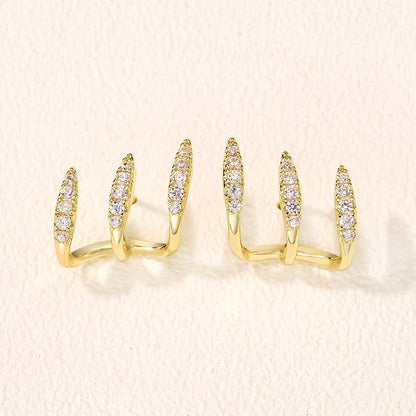 Elegantes Pendientes Doble Capa