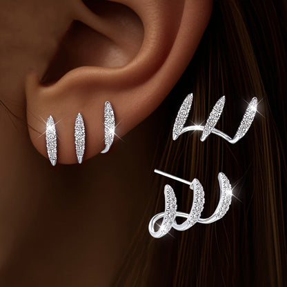 Elegantes Pendientes Doble Capa