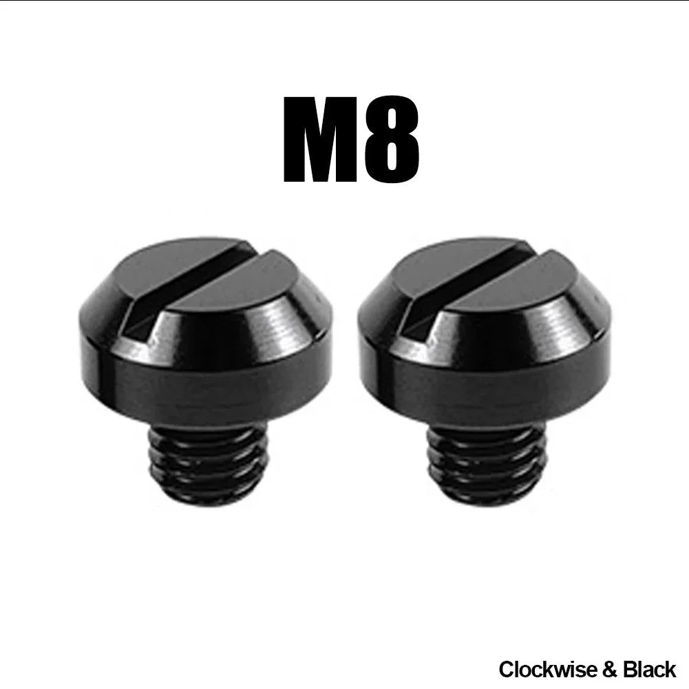 2PCS M8 M10*1.25 Motorcycle Mirror Hole Plug Screw Bolts for Yamaha Honda Kawasaki Suzuki BMW Aprilia Ducati Universal