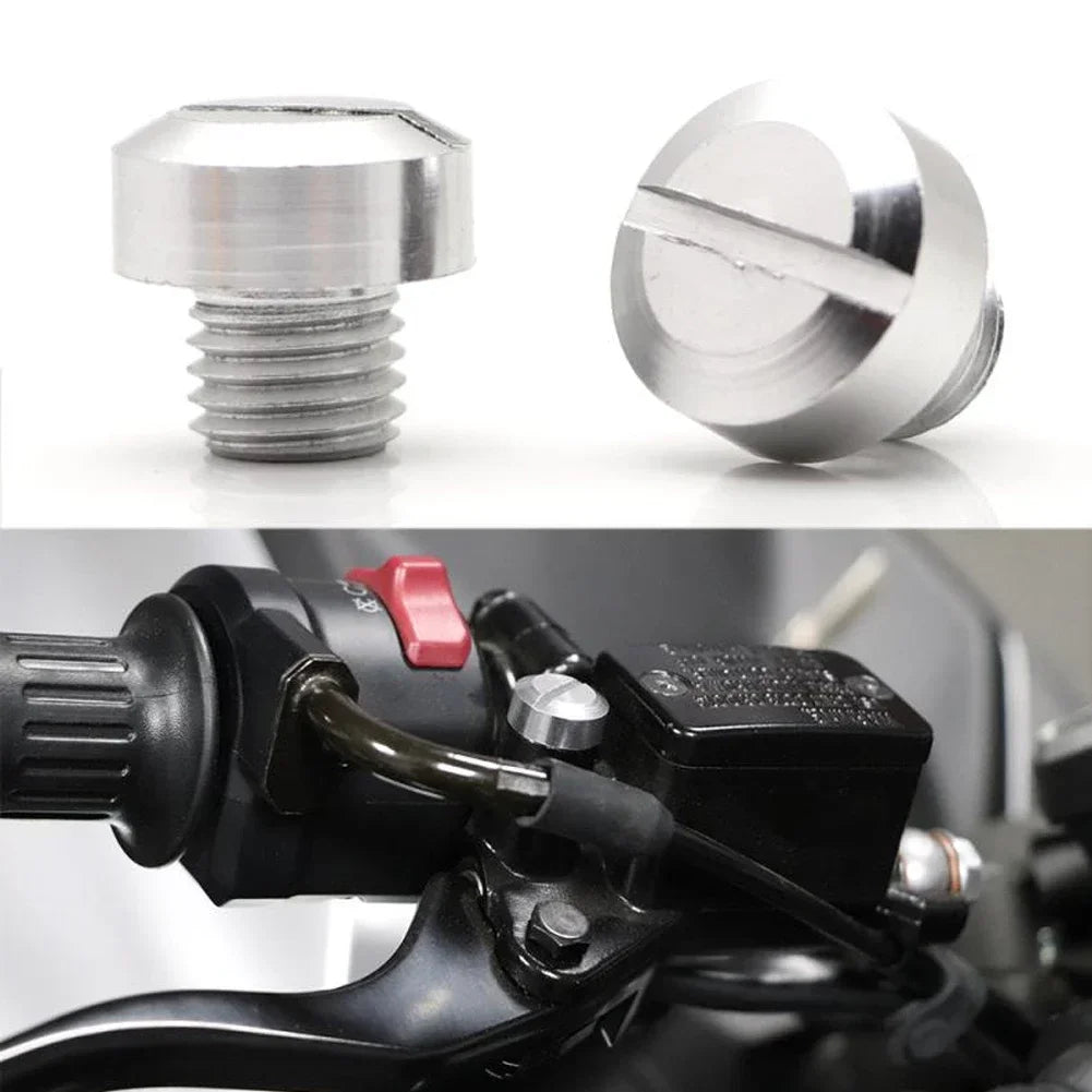 2PCS M8 M10*1.25 Motorcycle Mirror Hole Plug Screw Bolts for Yamaha Honda Kawasaki Suzuki BMW Aprilia Ducati Universal
