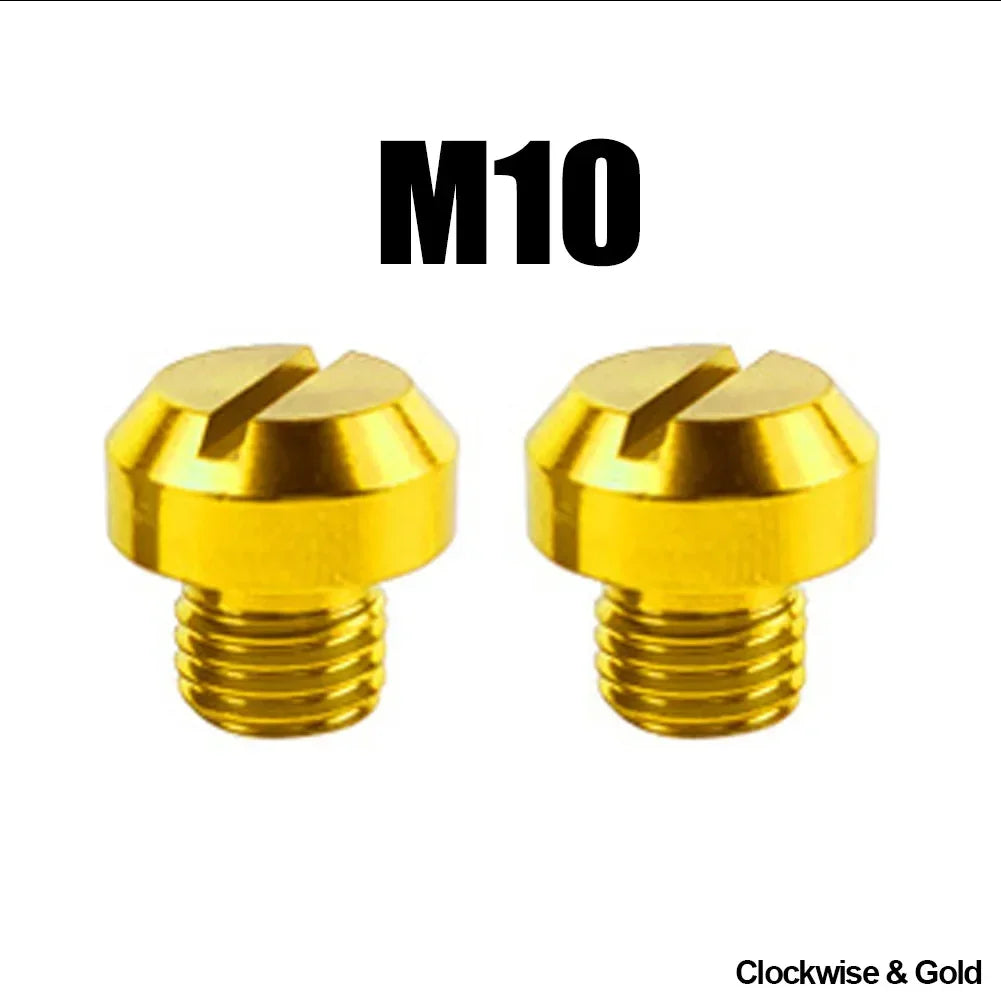 2PCS M8 M10*1.25 Motorcycle Mirror Hole Plug Screw Bolts for Yamaha Honda Kawasaki Suzuki BMW Aprilia Ducati Universal
