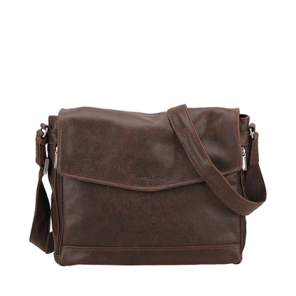 Large Owen Leather Messenger Bag