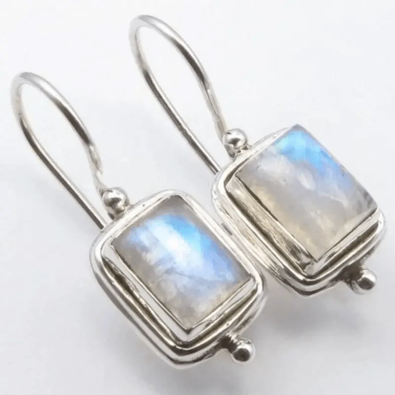 Beatriz - Pendientes Cuadrados de Estilo Vintage