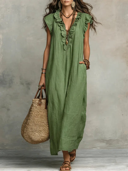 Camélia | Vestido Bohemio de Largo Elegante