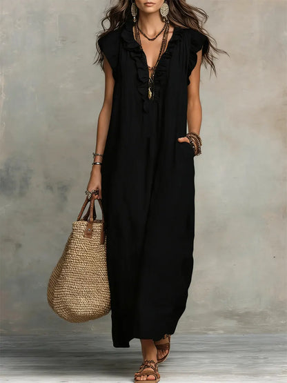 Camélia | Vestido Bohemio de Largo Elegante