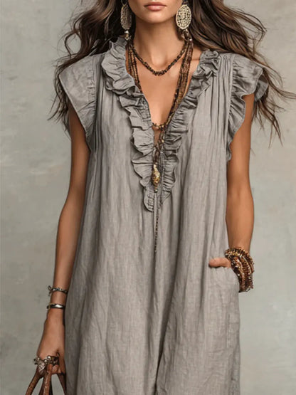 Camélia | Vestido Bohemio de Largo Elegante