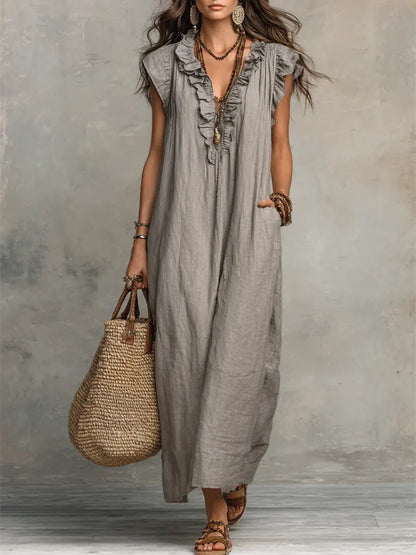 Camélia | Vestido Bohemio de Largo Elegante