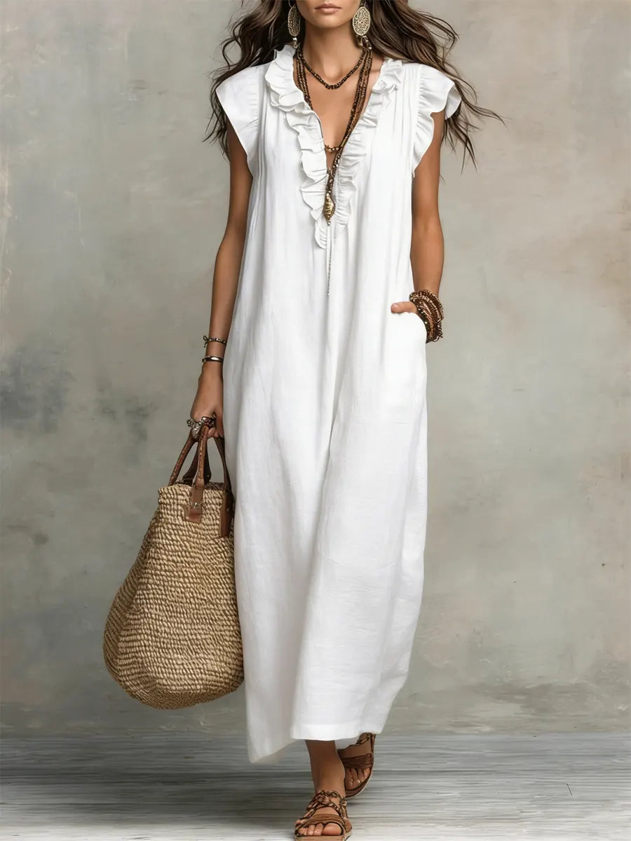 Camélia | Vestido Bohemio de Largo Elegante