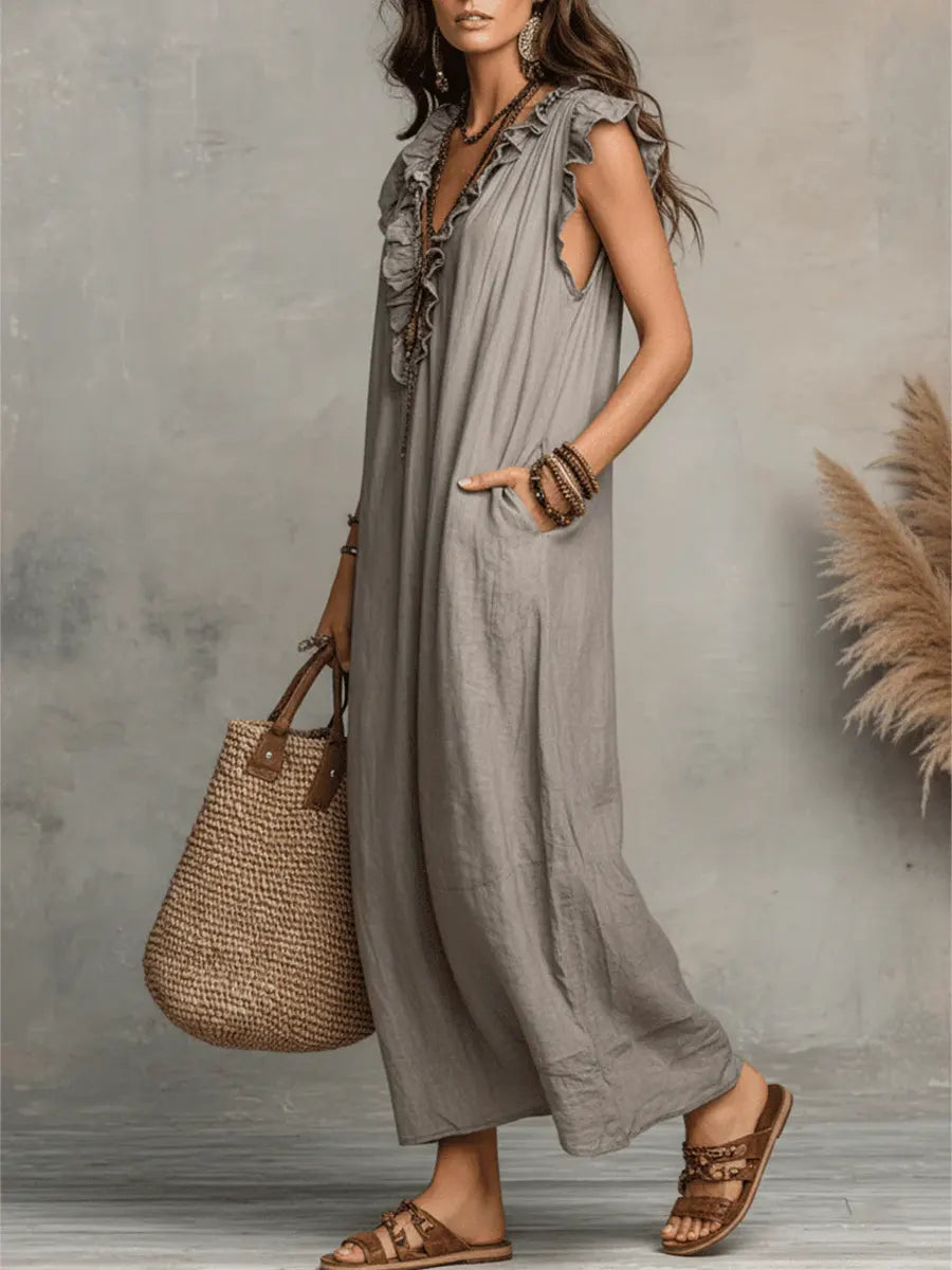 Camélia | Vestido Bohemio de Largo Elegante