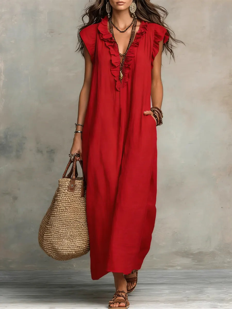 Camélia | Vestido Bohemio de Largo Elegante