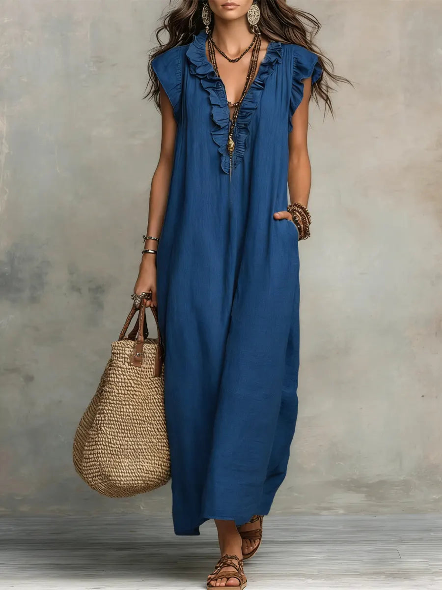 Camélia | Vestido Bohemio de Largo Elegante